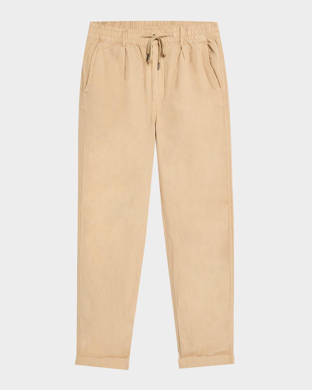 Mens Prepster Slim Tapered Linen Pants Product Image