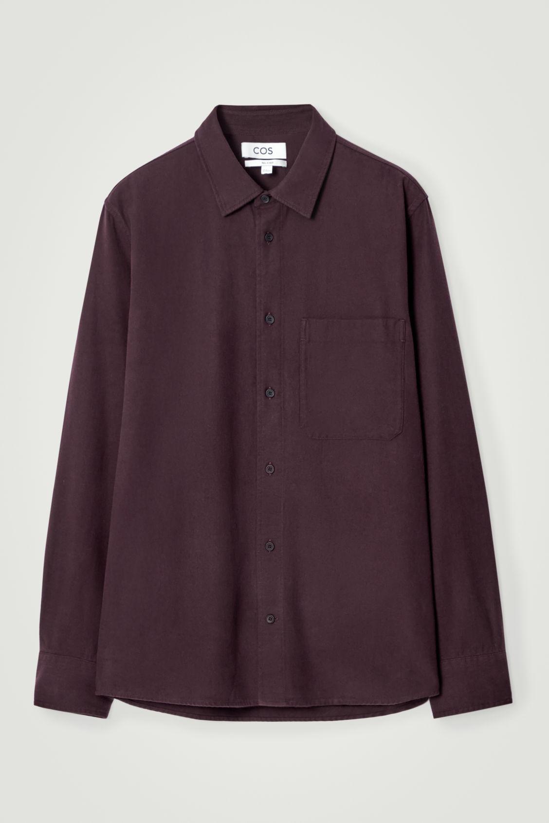 RELAXED BRUSHED COTTON-BLEND SHIRT Product Image