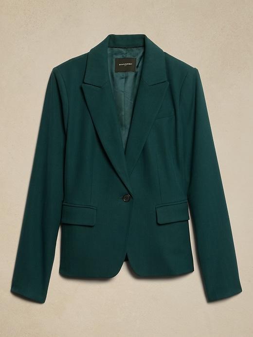 Herringbone Short Cutaway Blazer Product Image
