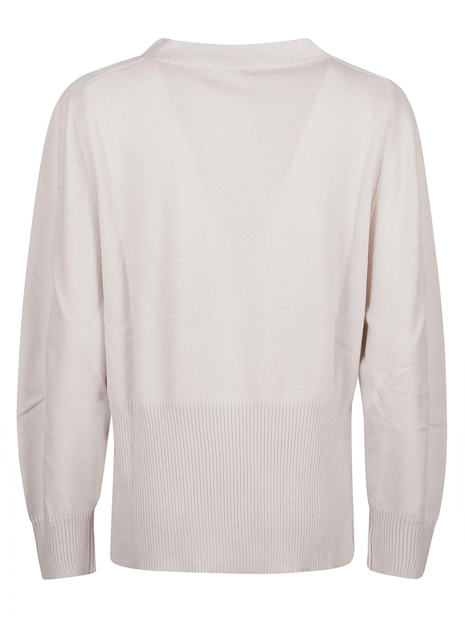 FABIANA FILIPPI Side Slits Sweater In Beige Product Image