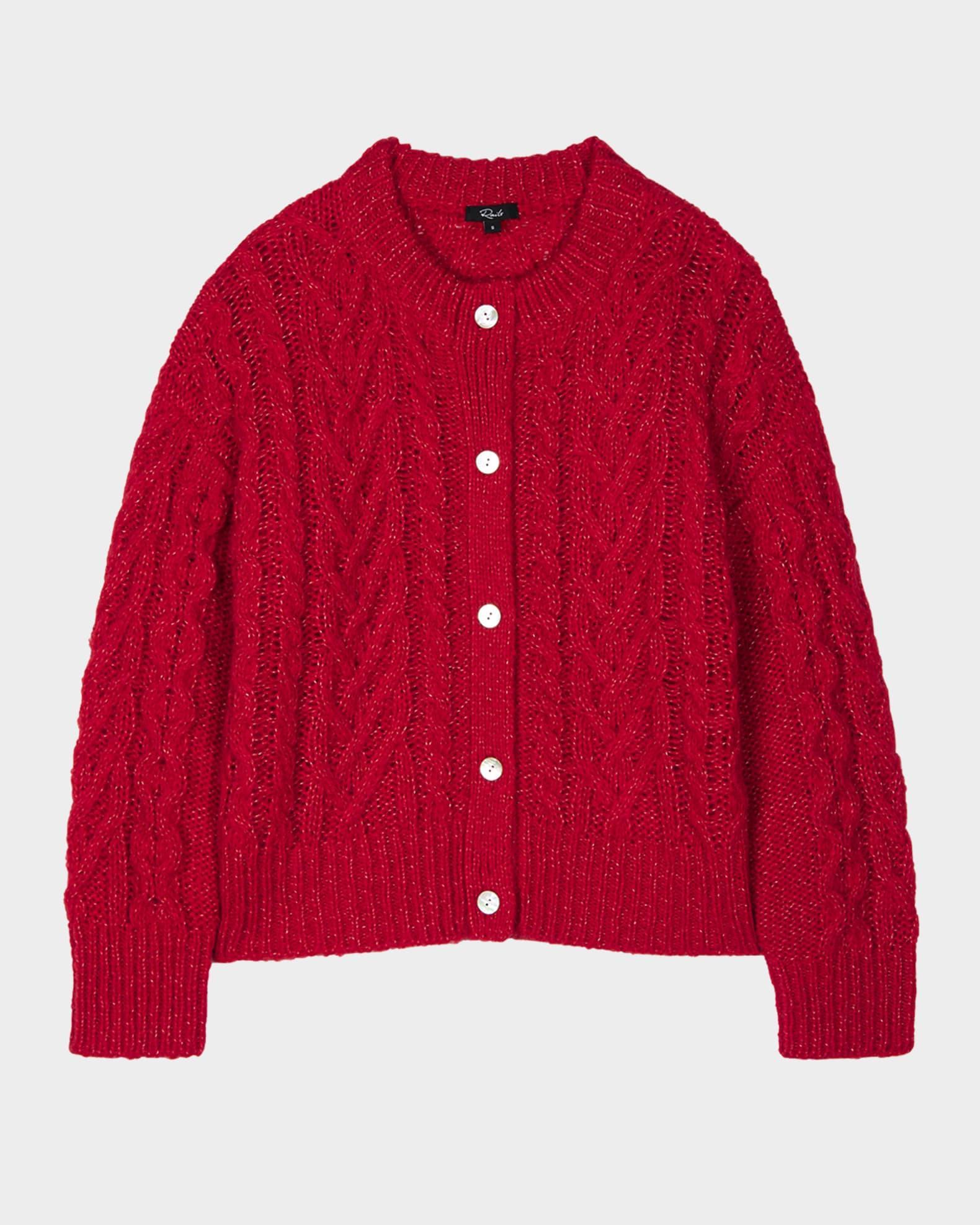 Amelie Cable-Knit Cardigan Product Image