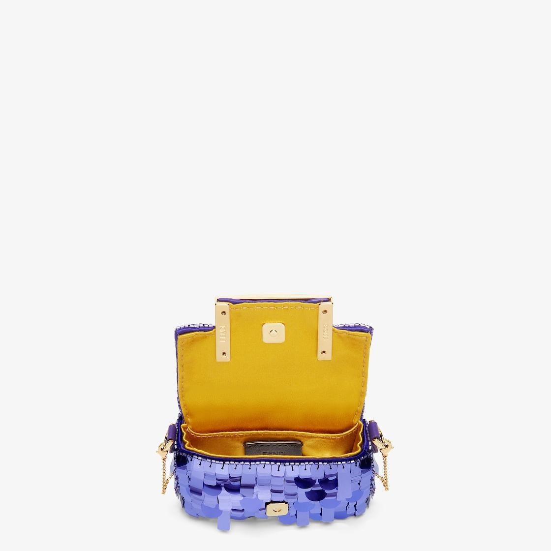 Nano Baguette CharmCharm with purple sequins Product Image