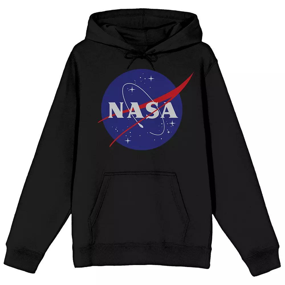 Men's NASA Logo Hoodie, Size: Small, Black Product Image