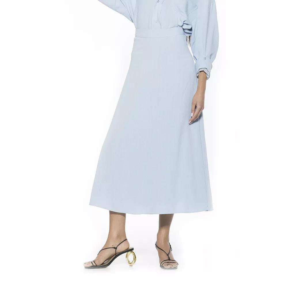 Women's ALEXIA ADMOR Brilyn Maxi Skirt, Size: 10, Blue Product Image