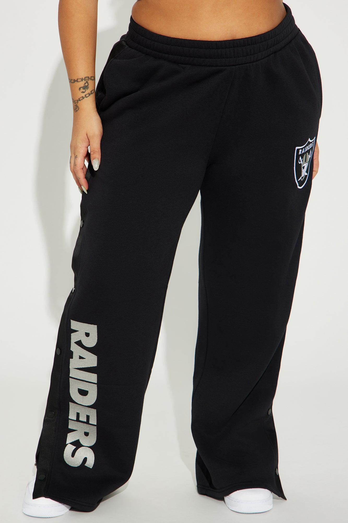 Raiders Snap Button Pants - Black Female Product Image