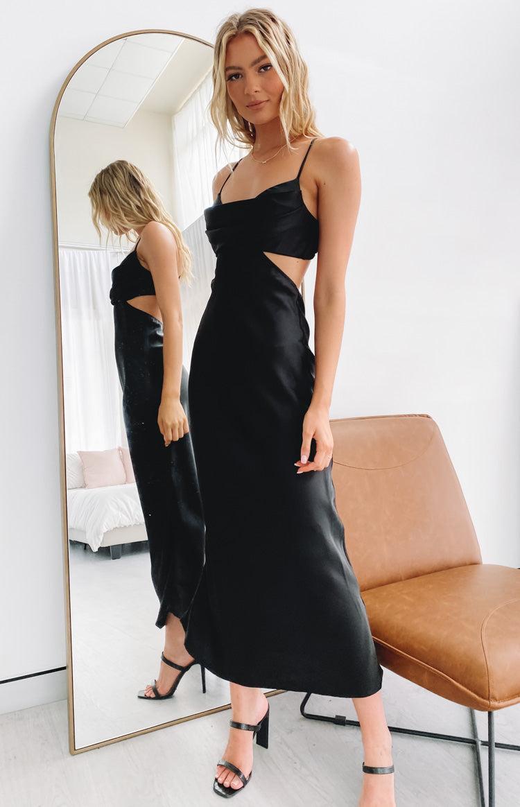 Taleah Cut Out Maxi Dress Black Product Image