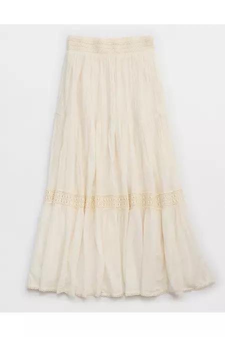 Aerie Crochet The Day Maxi Skirt Women's Product Image
