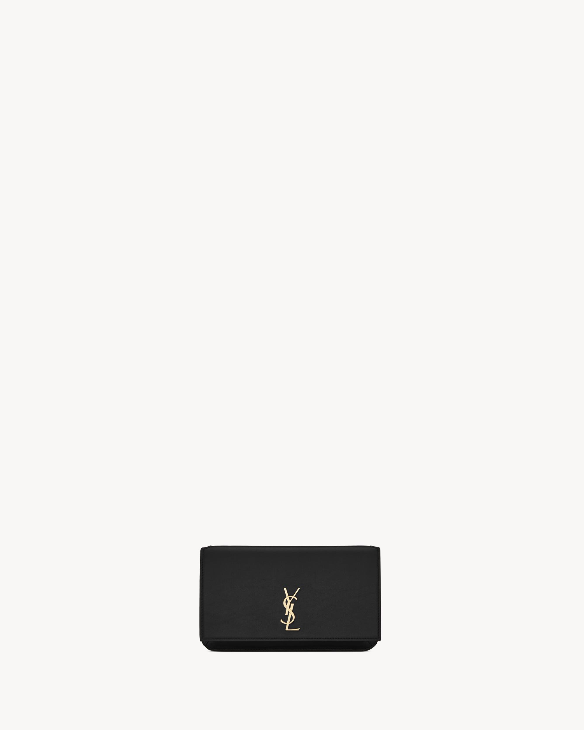 CASSANDRE phone holder in smooth leather Product Image
