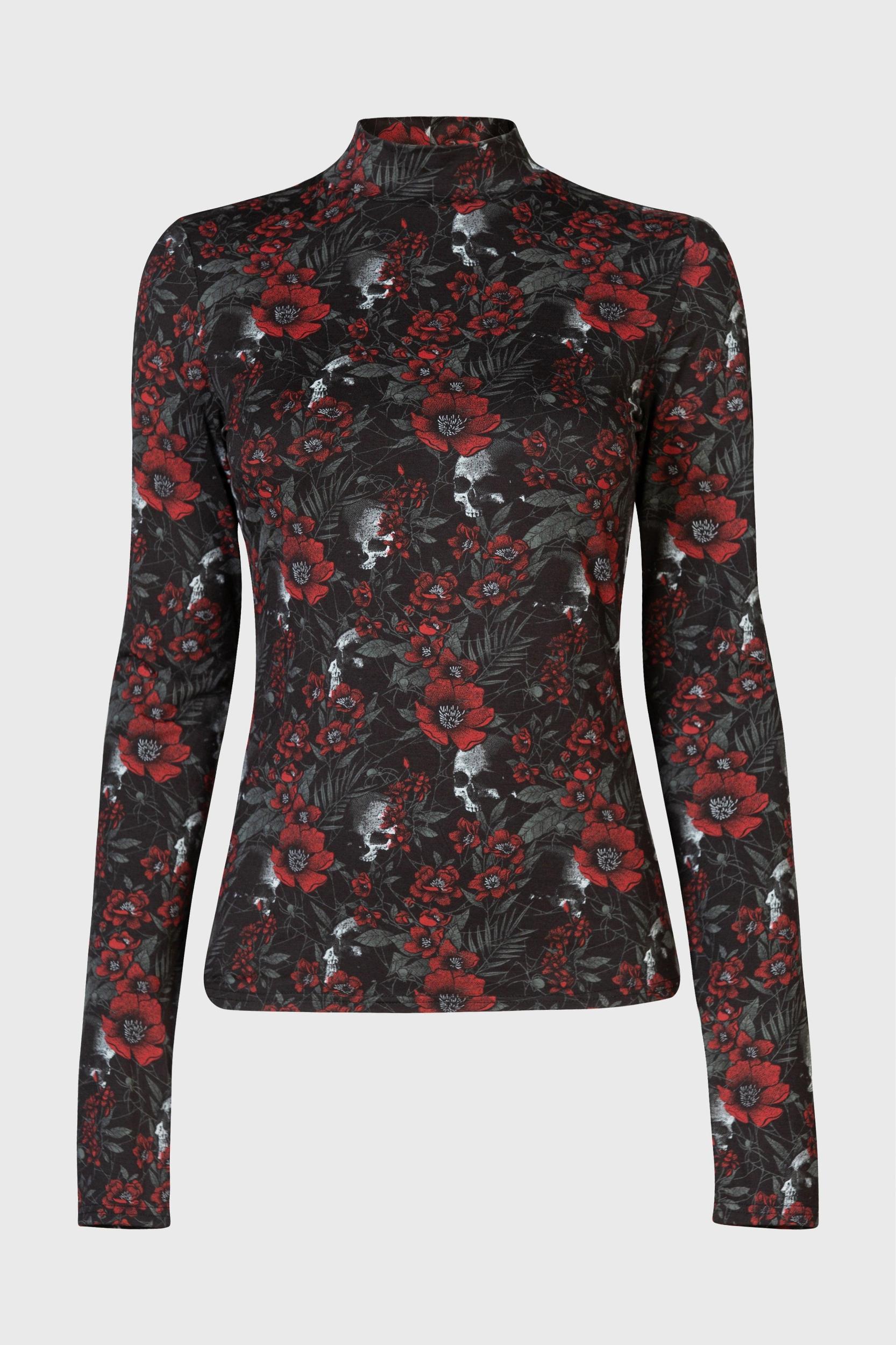 Pitiful Petals Long Sleeve Top - Resurrect Female Product Image