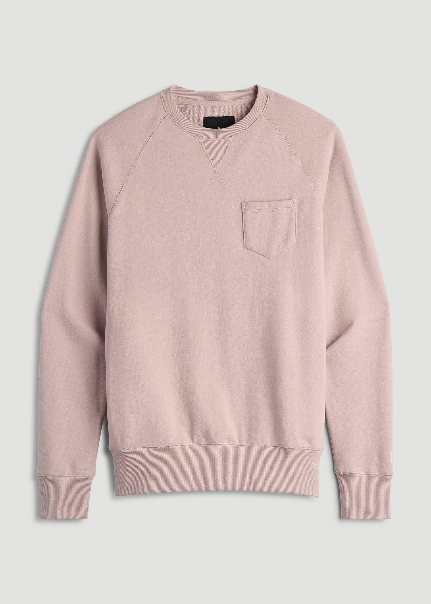 Wearever 2.0 French Terry Crewneck Sweatshirt for Tall Men in Desert Rose Product Image