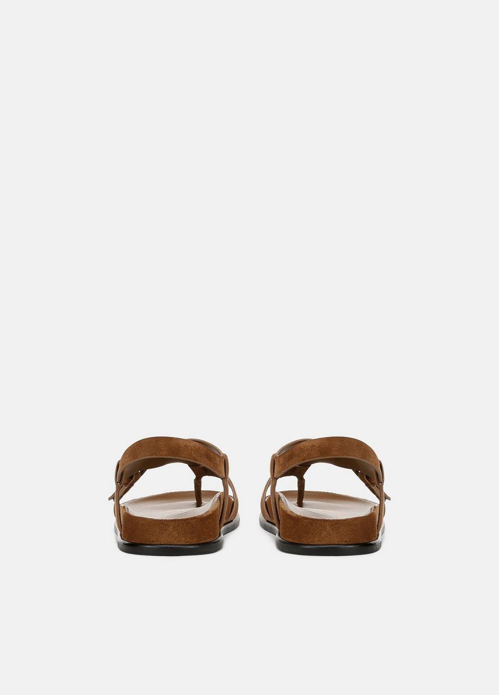 Womens Franca Leather Sandal, Elmwood, Size 6 Vince Product Image