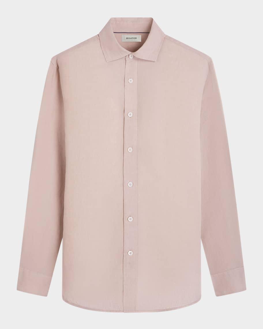 Mens Axel Long-Sleeve Linen Sport Shirt Product Image