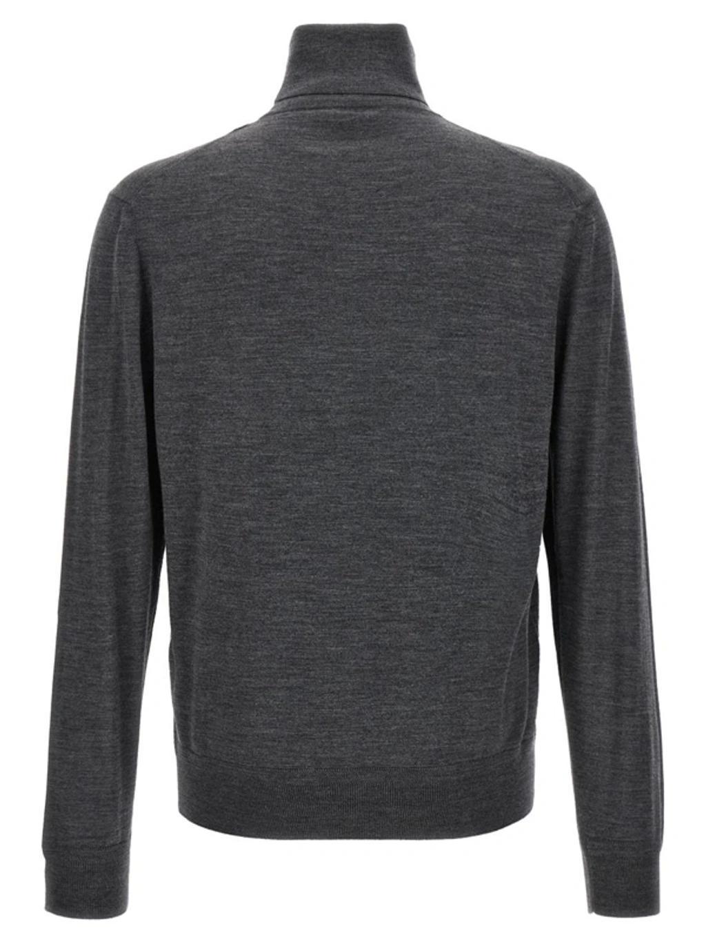 TOM FORD High Neck Sweater In Grey Product Image