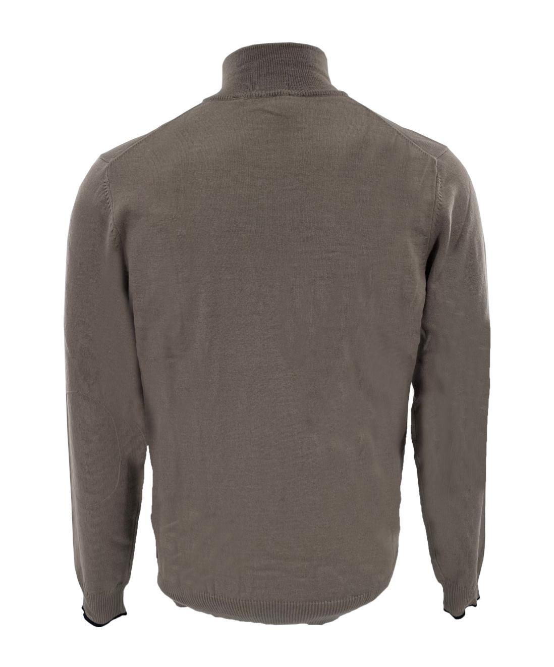 HUGO BOSS Zippered Long-sleeved Sweater In Black Product Image