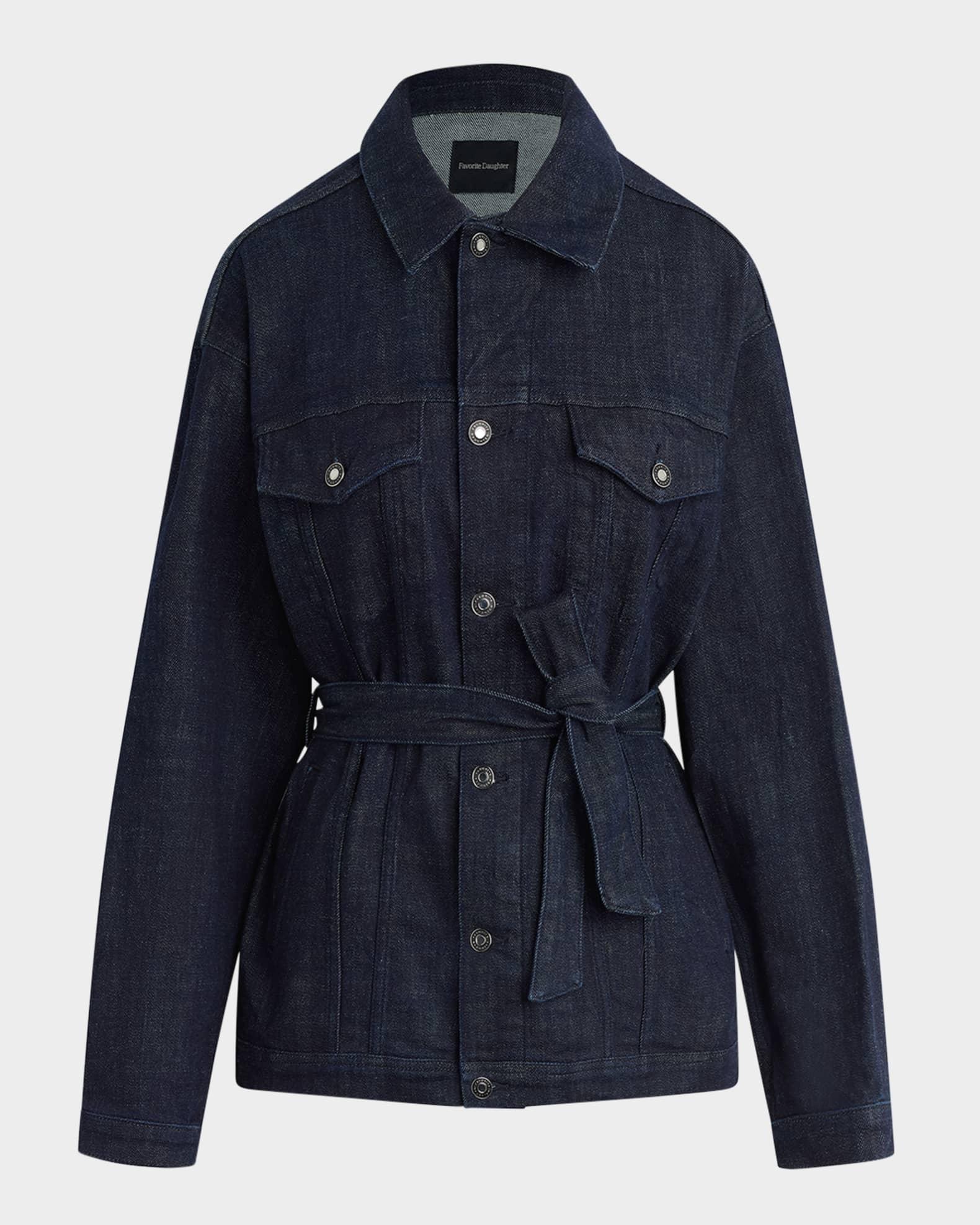 The Jane Belted Denim Coat Product Image