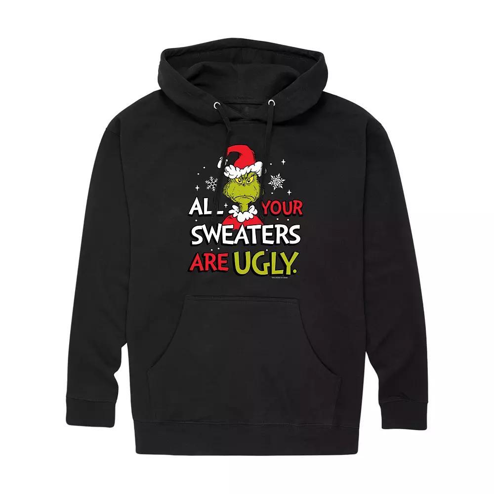 Men's Dr. Seuss All Your Sweaters Are Ugly Graphic Hoodie, Size: Small, Black Product Image