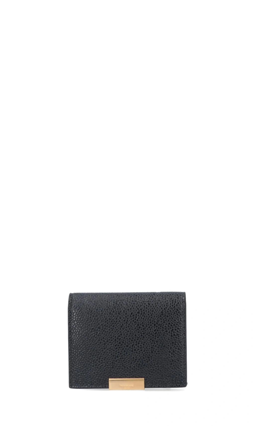 THOM BROWNE Logo Plaque Wallet In Black Product Image