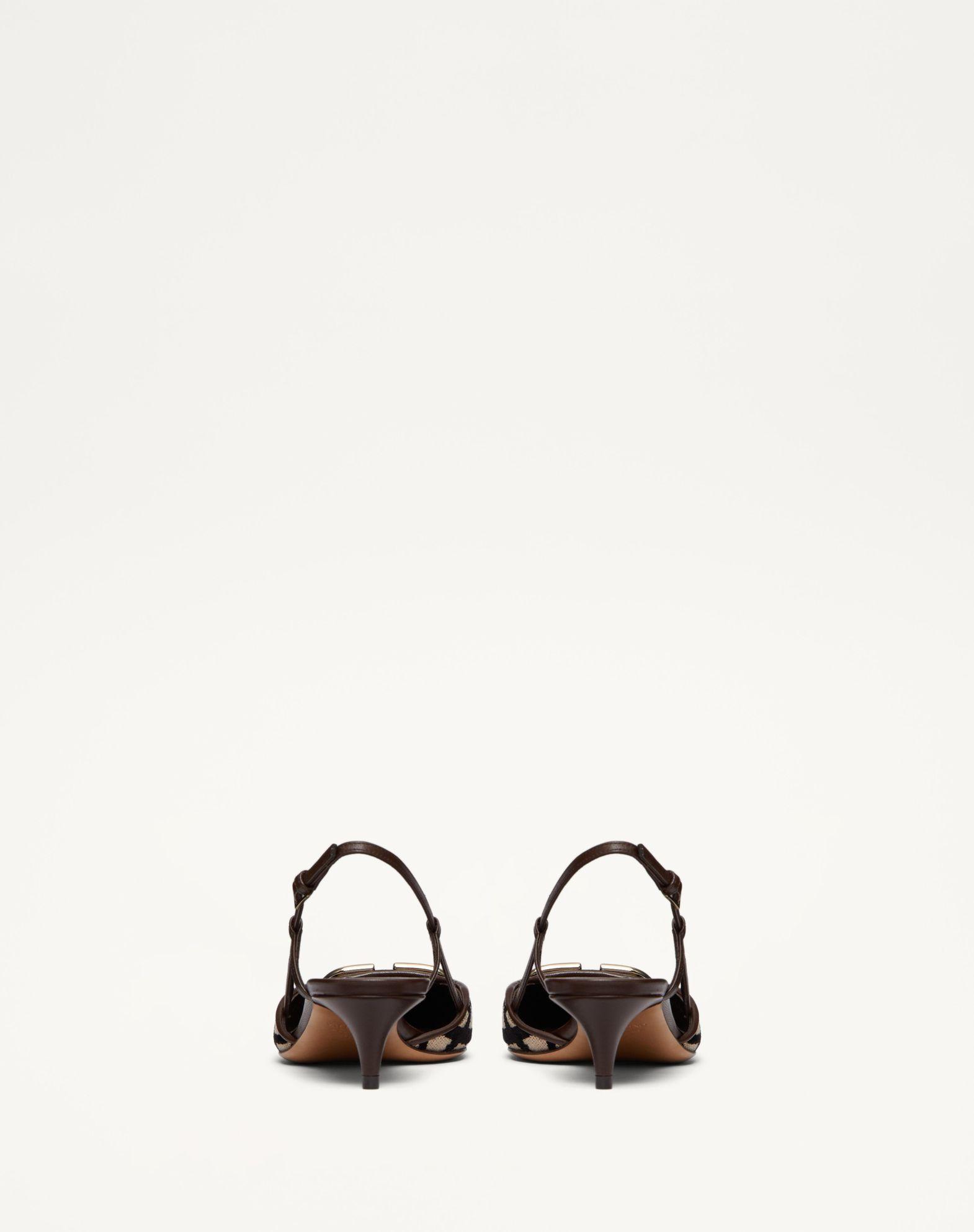 Vlogo Signature Slingback Pump In Toile Iconographe 40Mm  Product Image