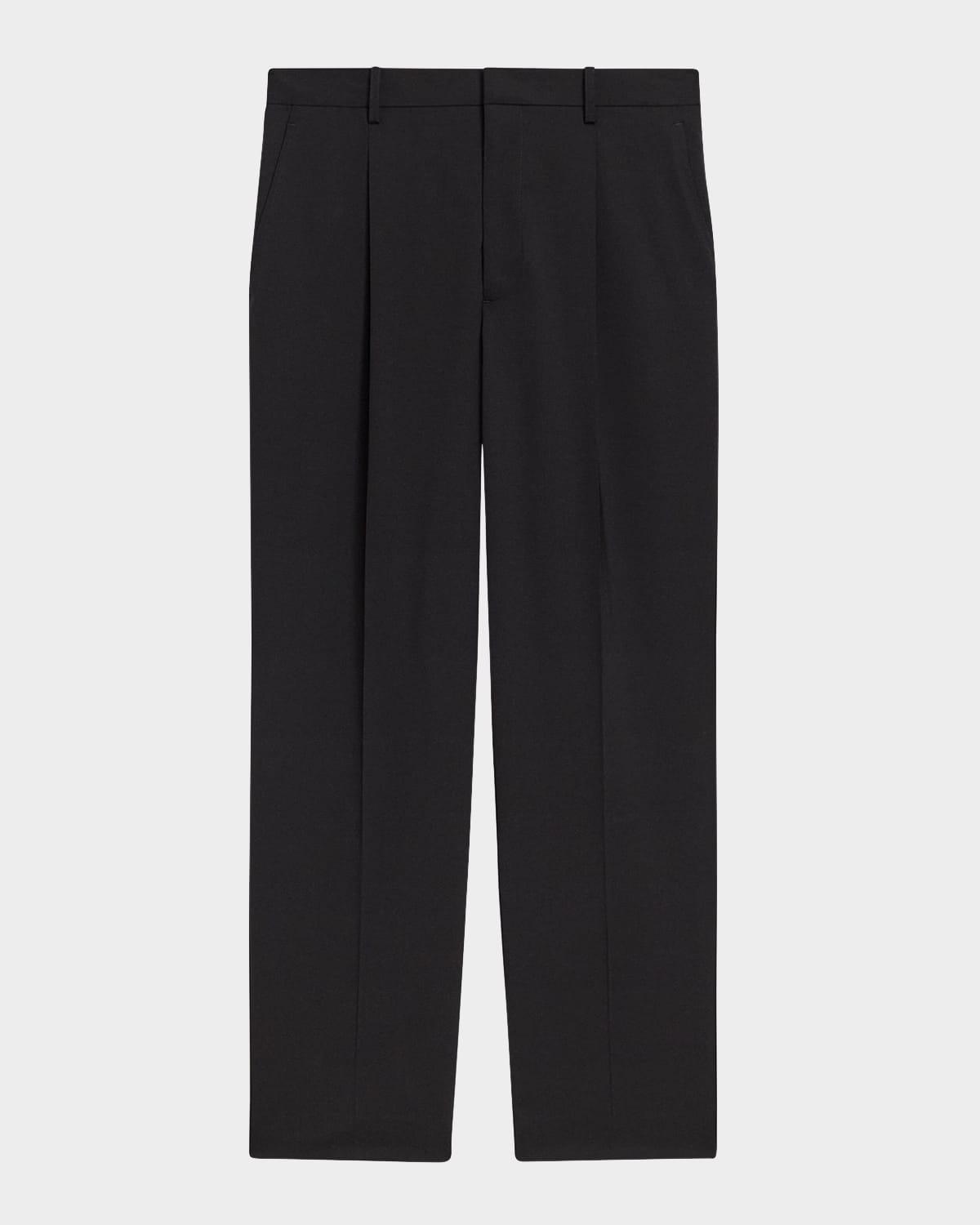 Mens Relaxed Stretch-Wool Pants Product Image
