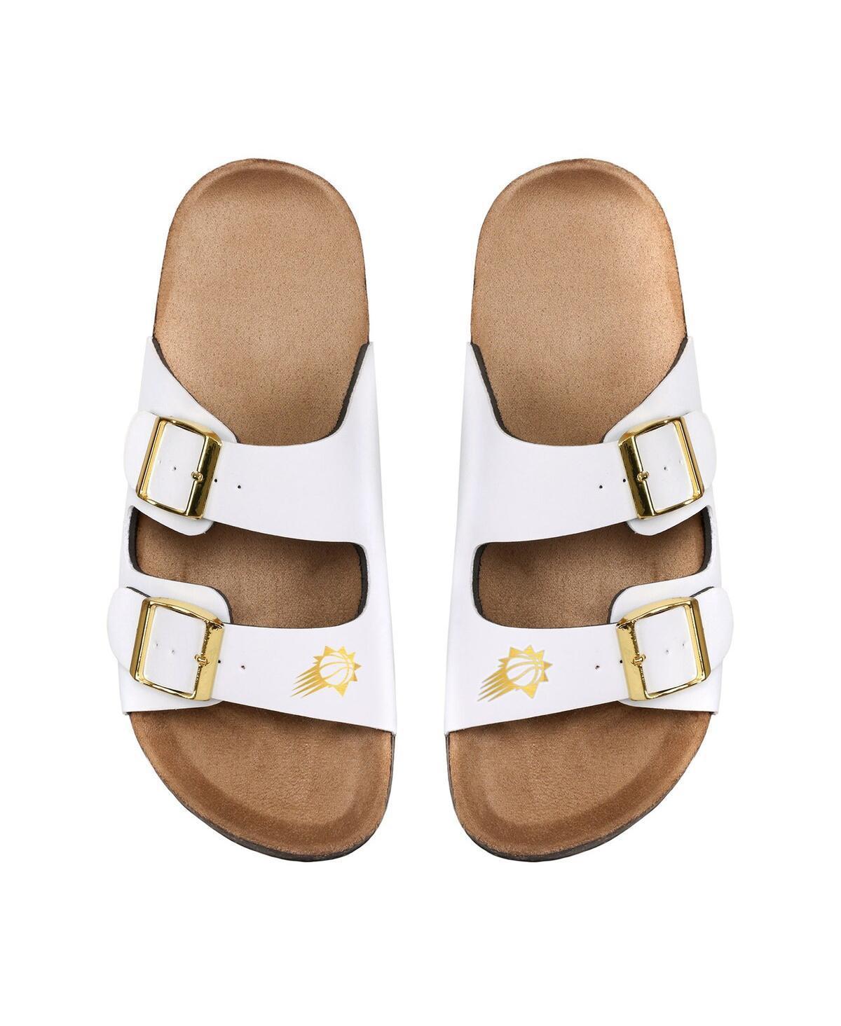 Women's FOCO Boston Bruins Double-Buckle Sandals, Size: 5/6, White Product Image