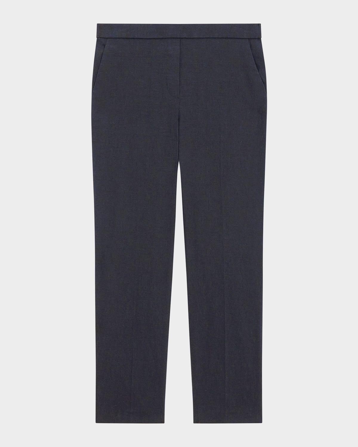 Treeca Good Linen Cropped Pull-On Ankle Pants Product Image