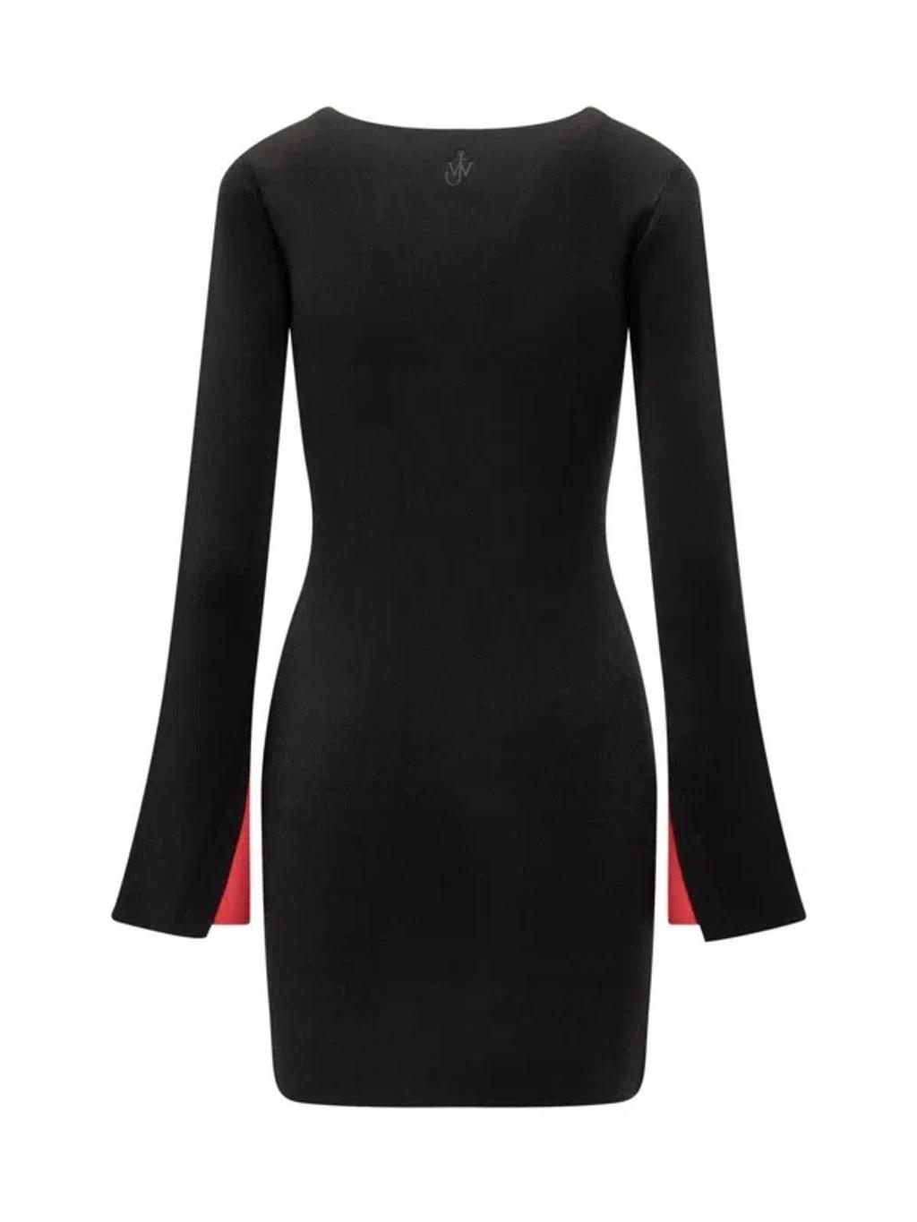 JW ANDERSON Contrast Dress In Black Product Image