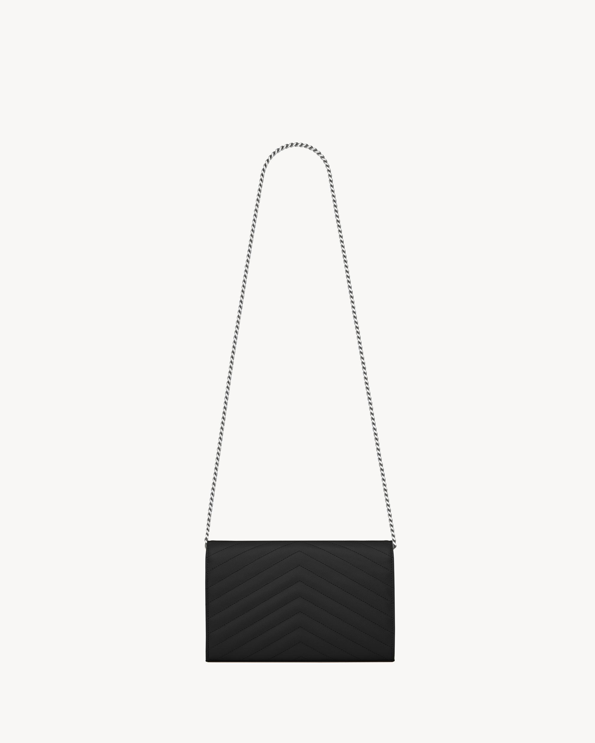 CLASSIC CASSANDRE CHAIN WALLET IN GRAIN DE POUDRE LEATHER Product Image
