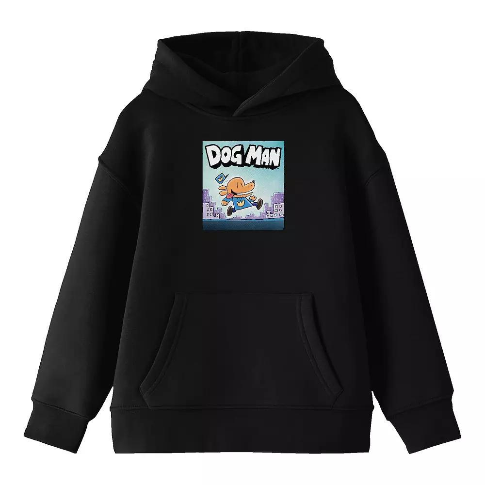 Boys 8-20 Dog Man Running Across City Graphic Hoodie, Boys Product Image