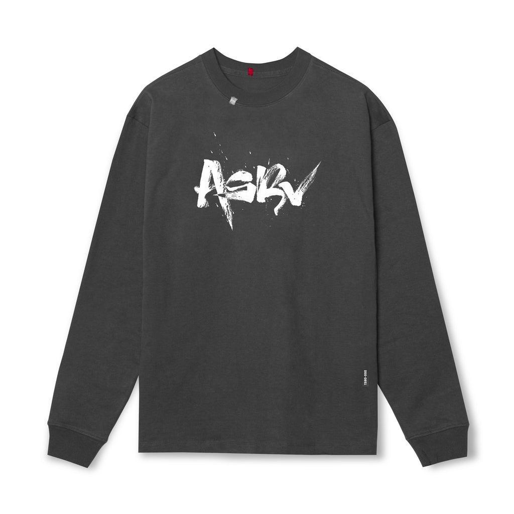 0851. Tech Essential™ Relaxed Long Sleeve  -  Space Grey "Koi" Product Image