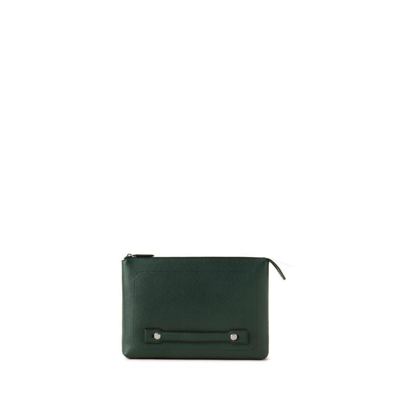 MULBERRY City Laptop Holder Heavy Grain In  Green Product Image