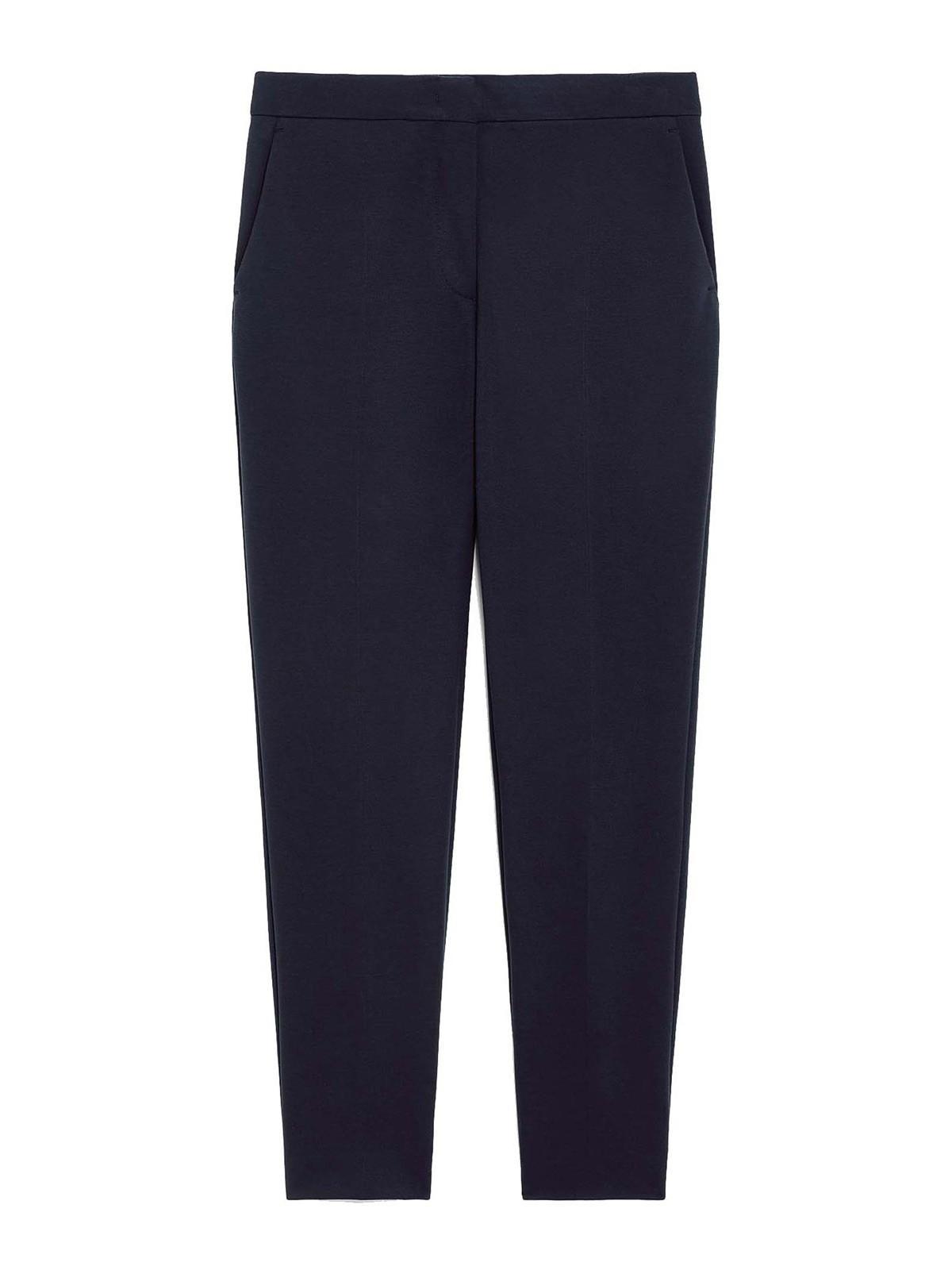 MAX MARA Pegno Jersey Trousers In Blue Product Image