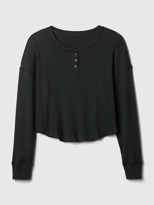 Waffle PJ Henley Shirt Product Image