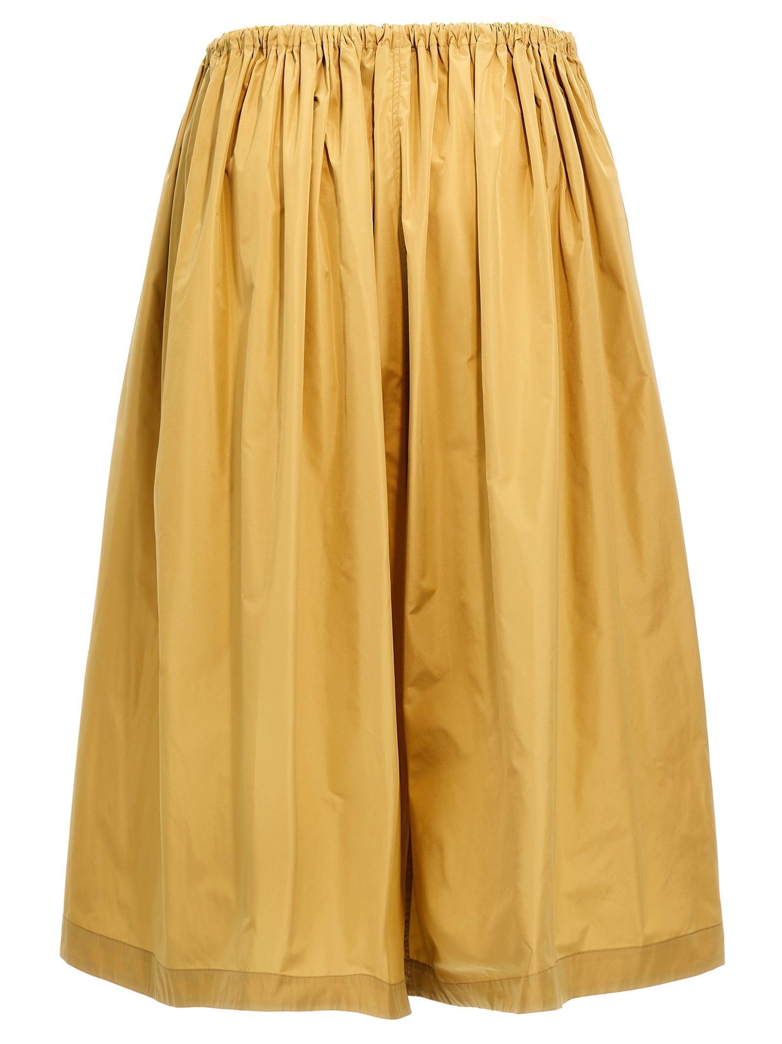 FABIANA FILIPPI Taffeta Skirt In Gold Product Image