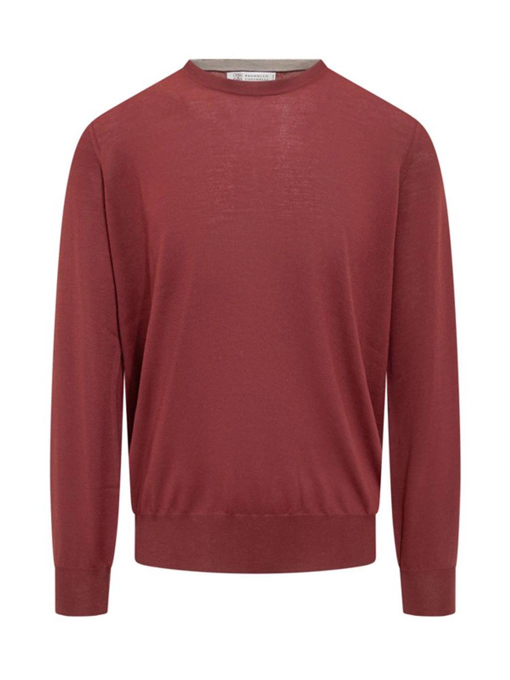 CREW-NECK MERINO WOOL TOP Product Image