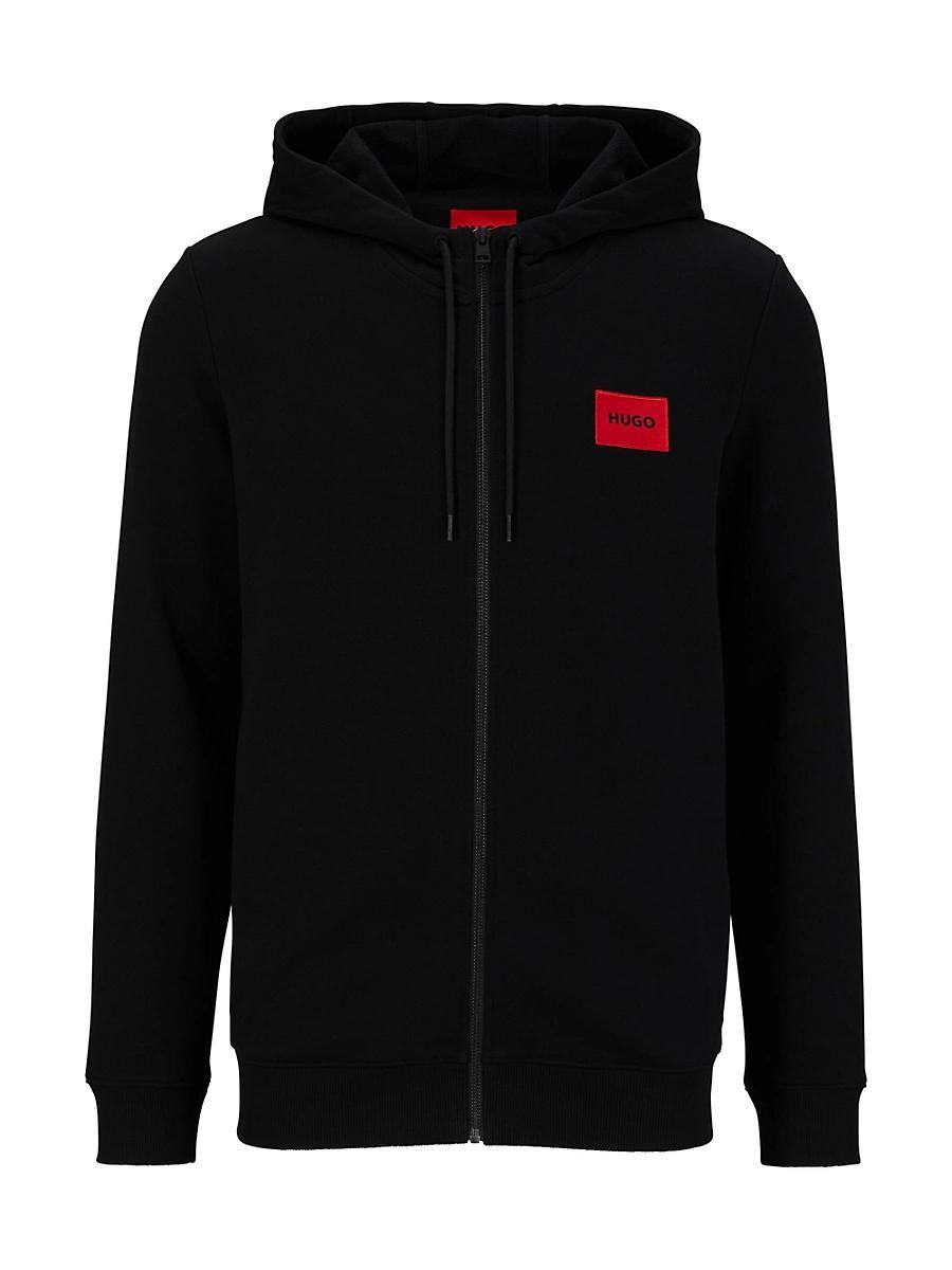 Hugo Daple French Terry Zip Front Hoodie Product Image
