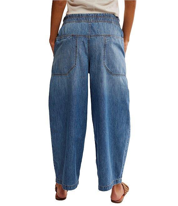 Free People Easy Peasy Pull-On Boyfriend Denim Jeans Product Image