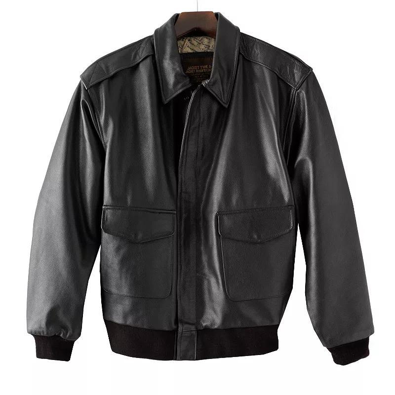 Big & Tall Excelled A-2 Leather Bomber Jacket, Men's, Size: 4XL, Brown Product Image