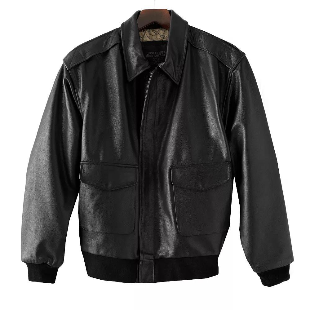Big & Tall Excelled A-2 Leather Bomber Jacket, Men's, Size: 4XL, Brown Product Image