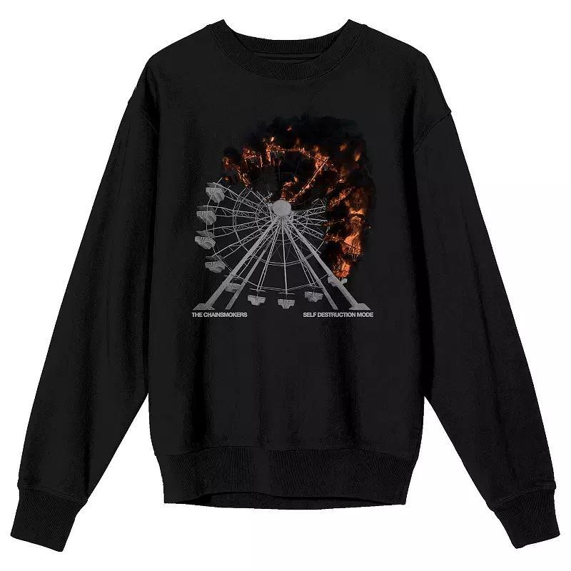 Men's The Chainsmokers Fiery Sweatshirt, Size: XL, Black Product Image
