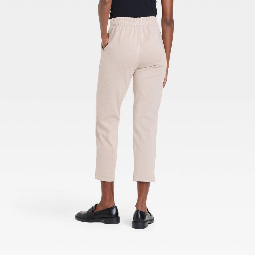 Women's High-Rise Tapered Ankle Knit Pull-On Pants - A New Day™ Product Image