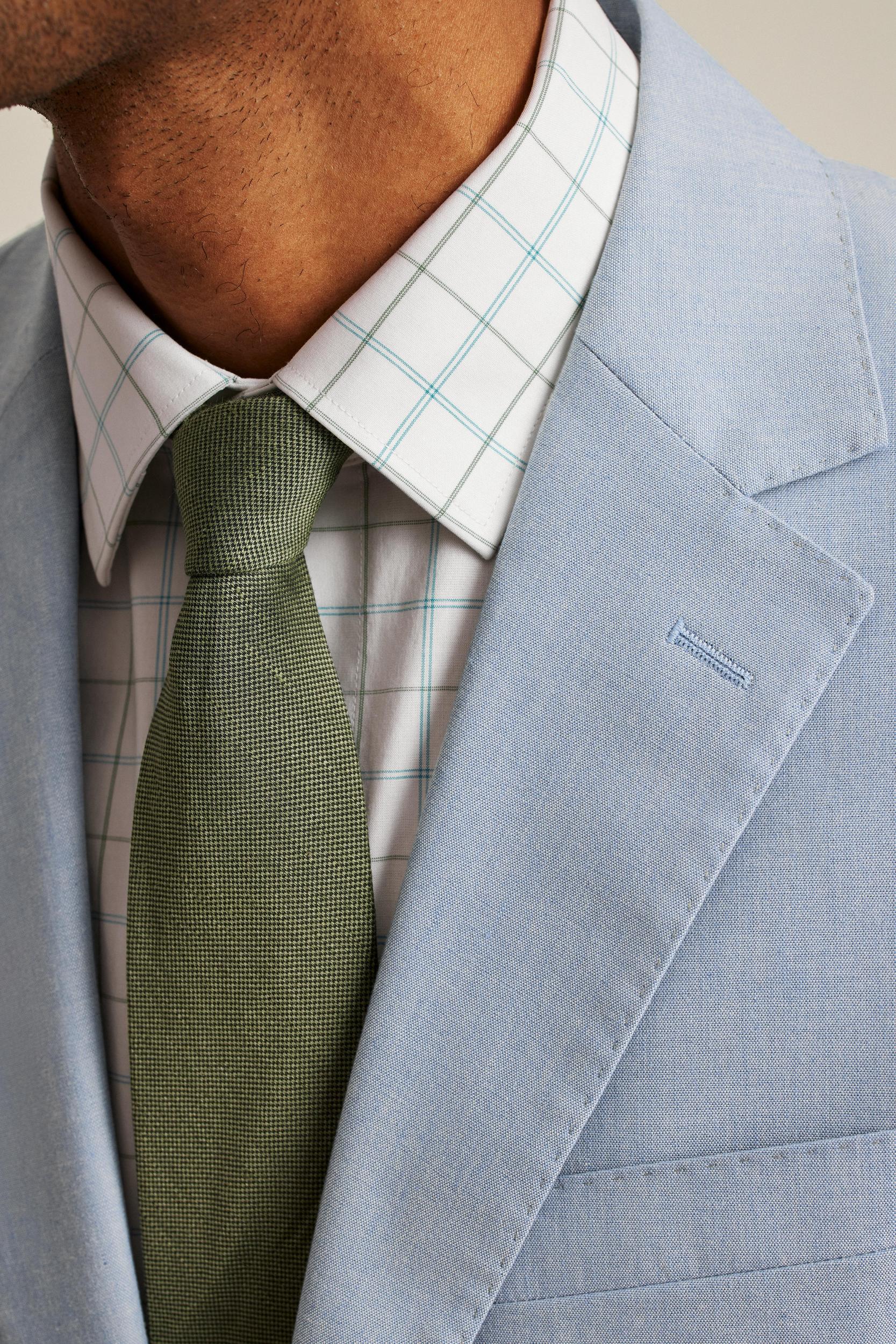 Portuguese Stretch Chambray Suit Jacket Product Image