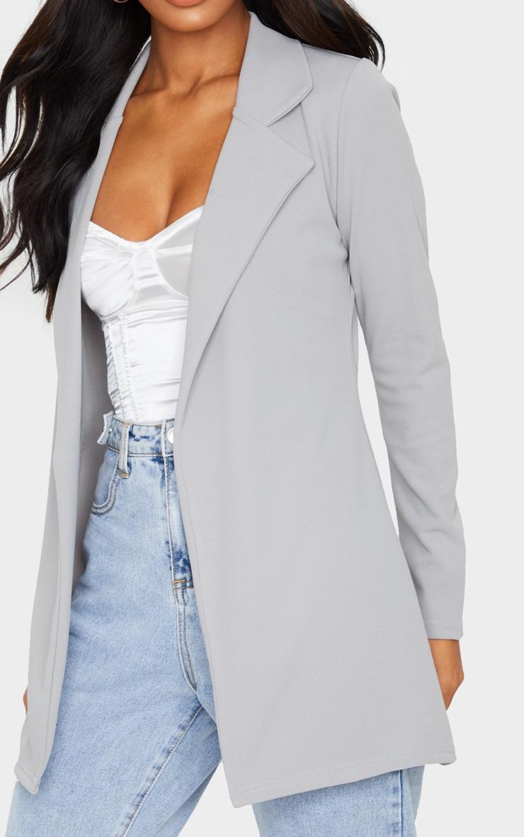 Grey Longline Blazer Product Image