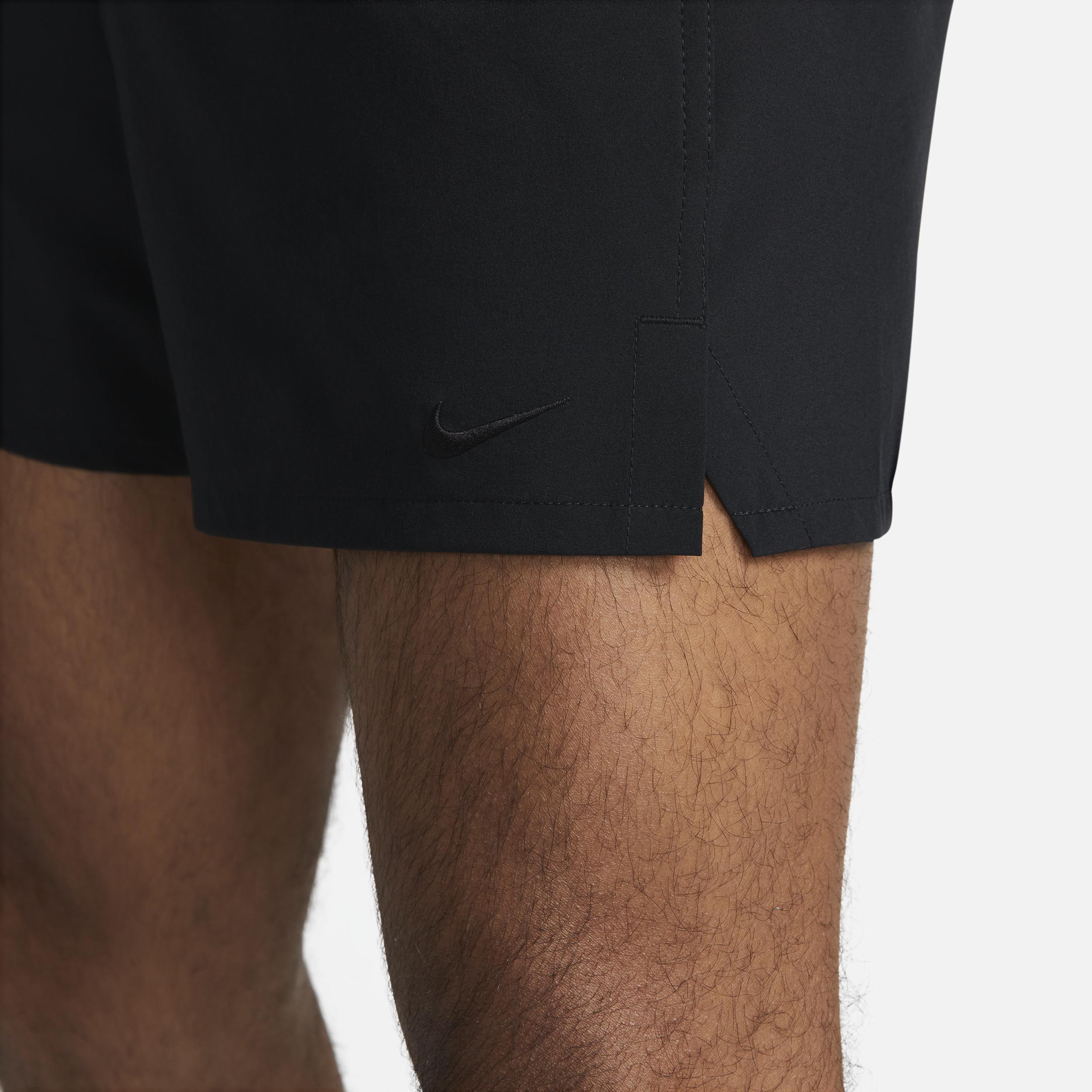 Nike Mens Unlimited Dri-FIT 5 Unlined Versatile Shorts in Black Product Image