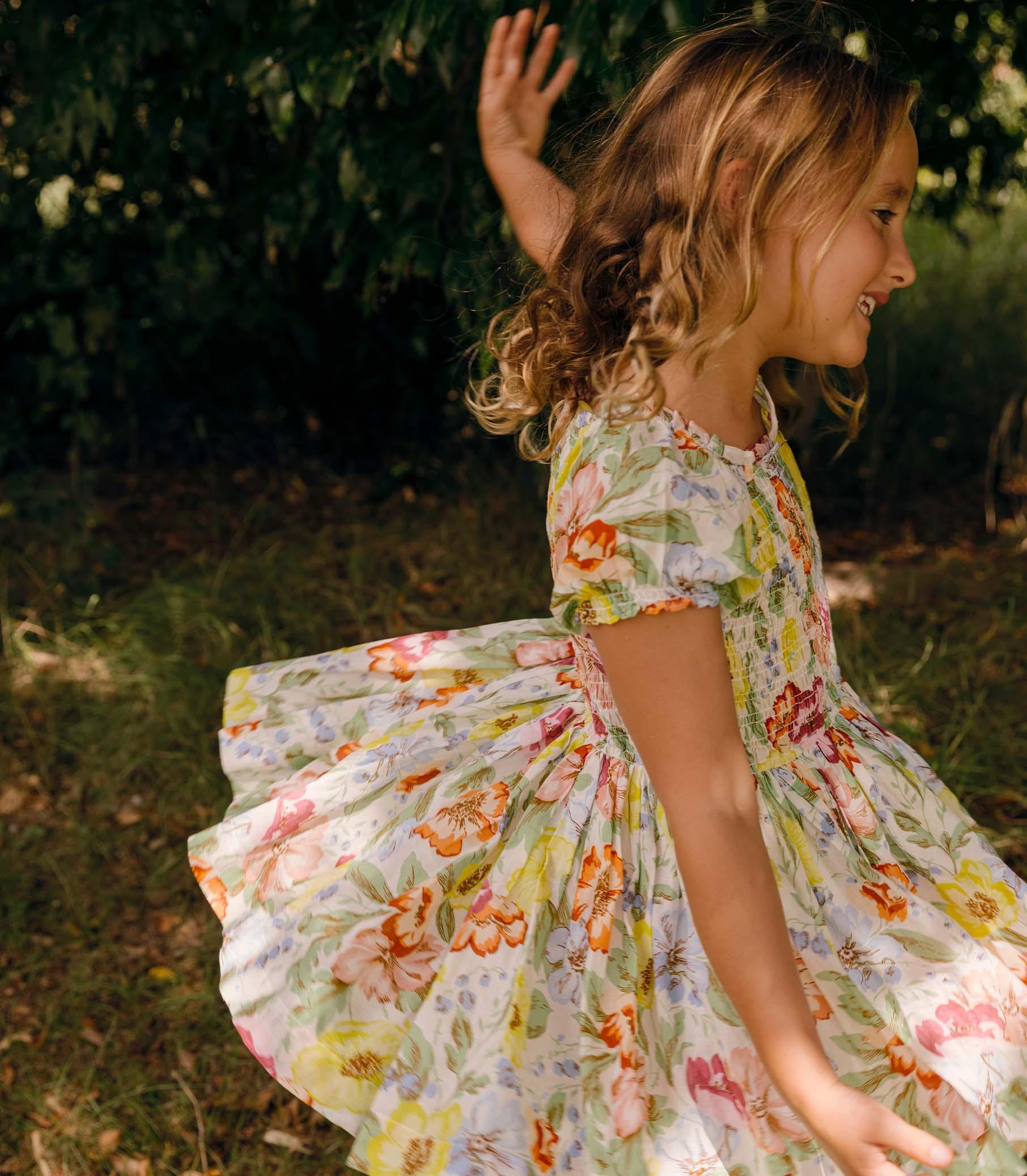 MAE DRESS -- BLANC ANEMONE BLOOM Product Image