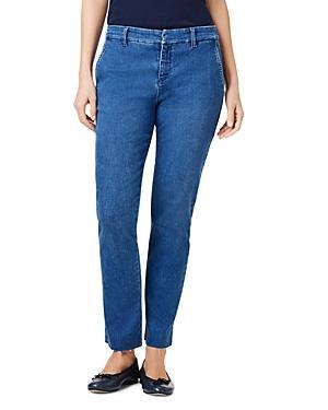 Nic+Zoe High Rise Straight Trouser Jeans in Gulfstream Product Image