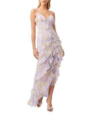 Aveline Ruffle Asymmetric Gown Product Image