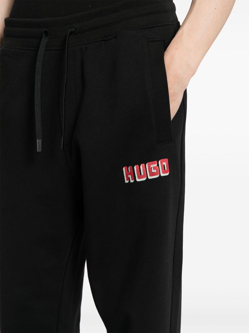 logo-print cotton track pants Product Image