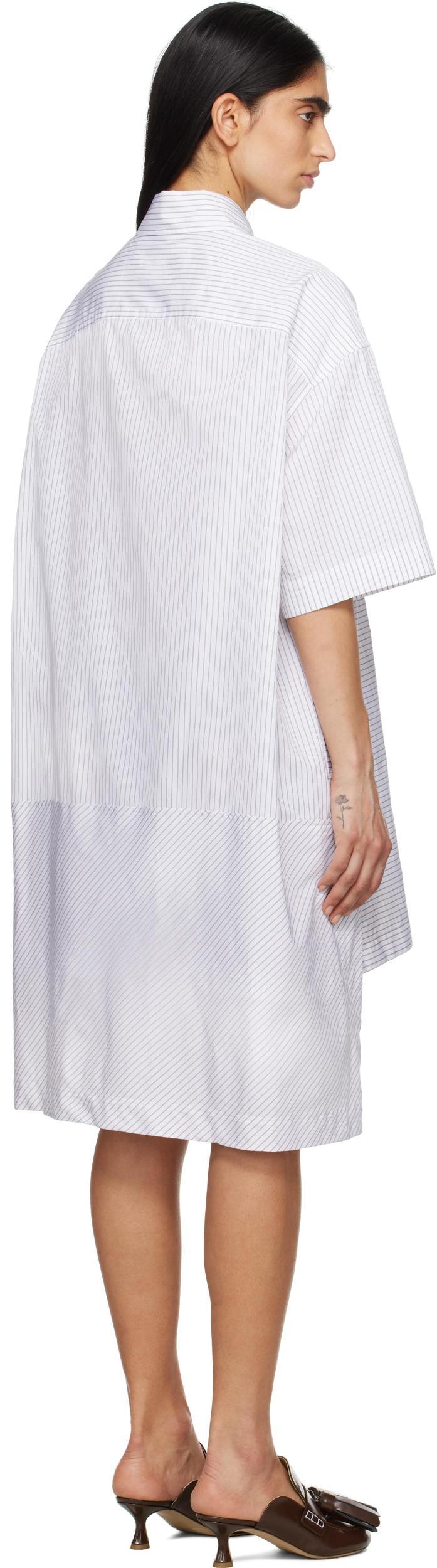 JW ANDERSON Stepped Hem Shirt Dress In Grey Product Image