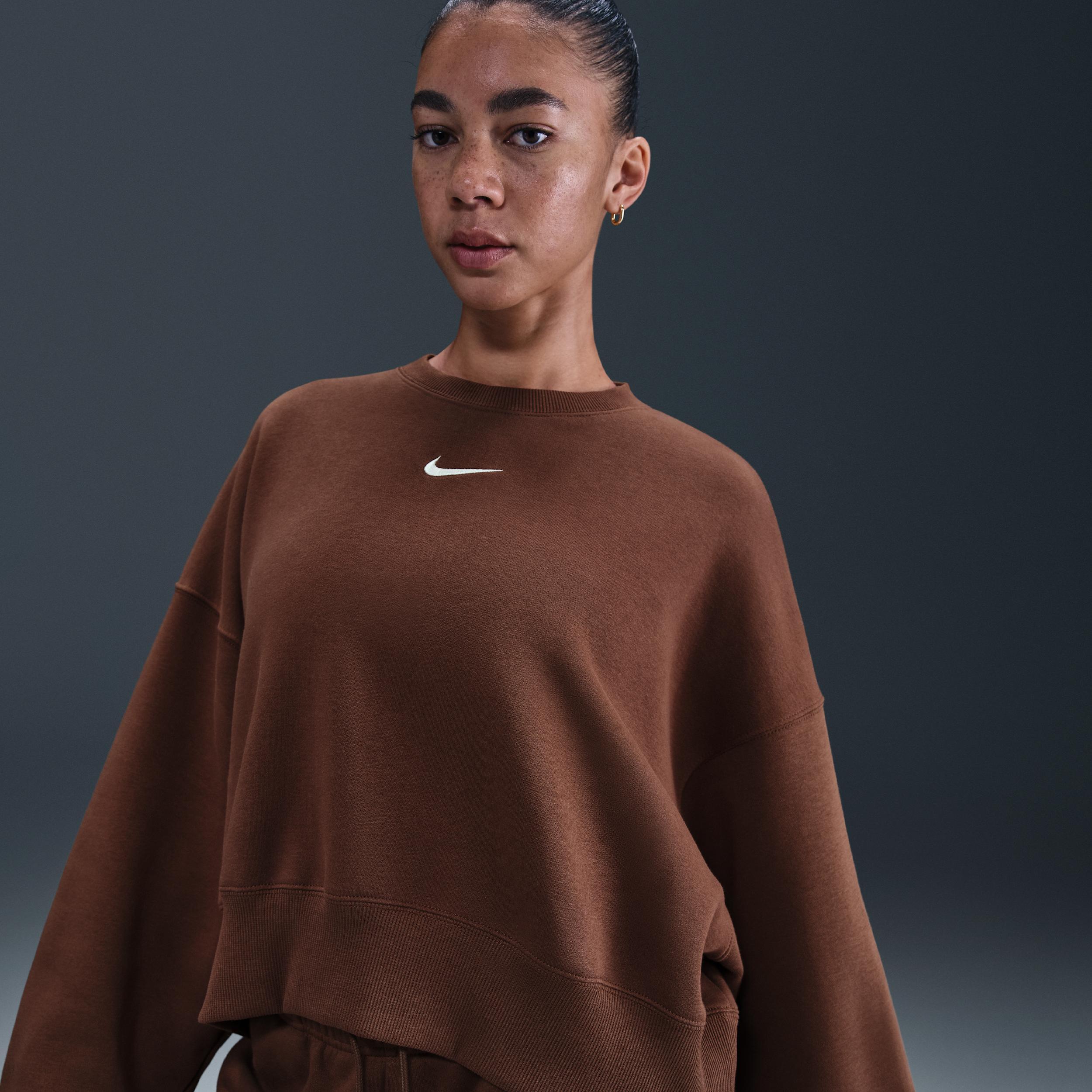 Women's Nike Sportswear Phoenix Fleece Over-Oversized Crew-Neck Sweatshirt Product Image