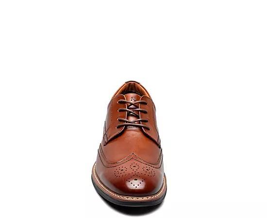 Nunn Bush Centro Flex Mens Wingtip Toe Oxford Dress Shoes Red Product Image